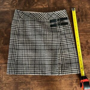 Black, Brown, and Crème Mini Skirt